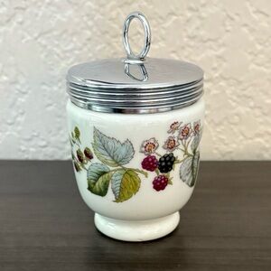 Royal Worcester Porcelain Egg Coddler Lavinia Blackberry